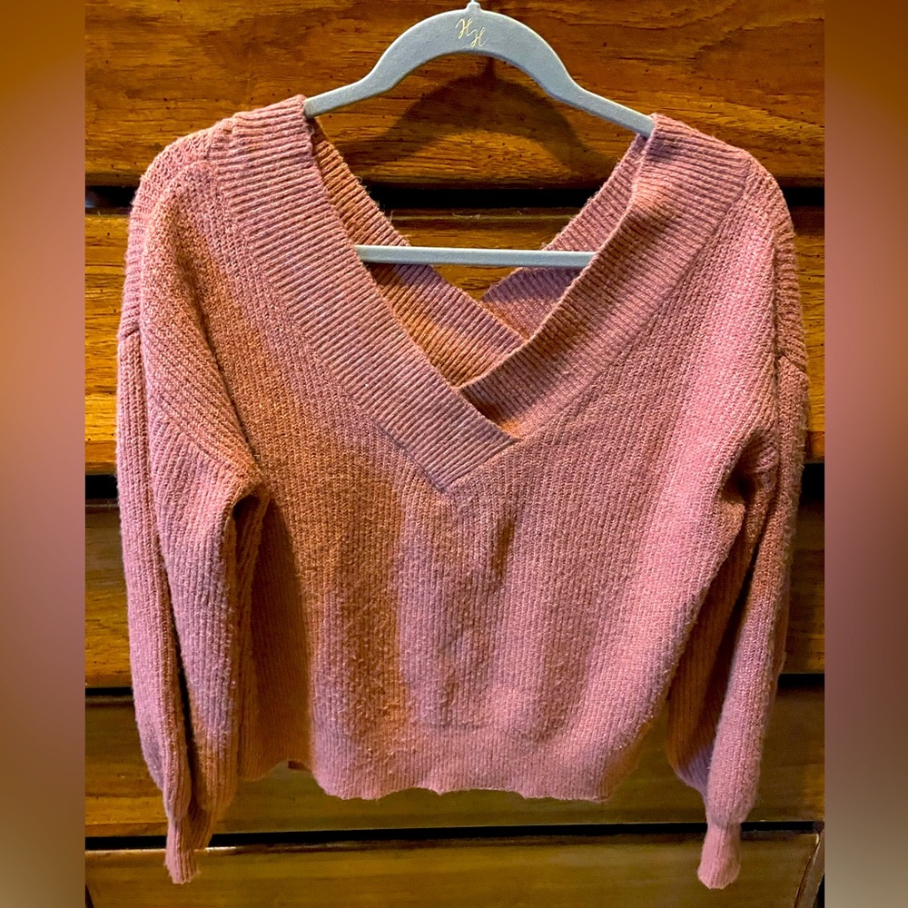 Cozy Cropped Sweater - Sz Lg